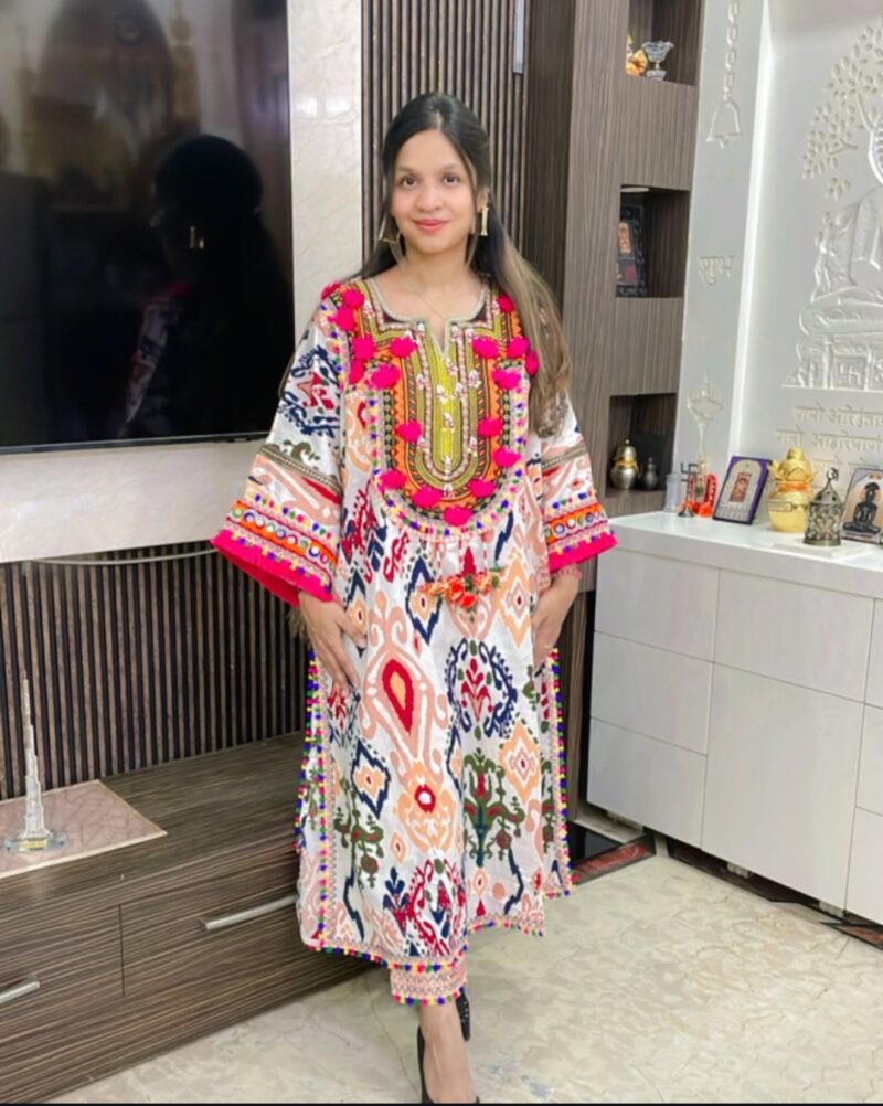 Ikkat print chogha set - Image 2