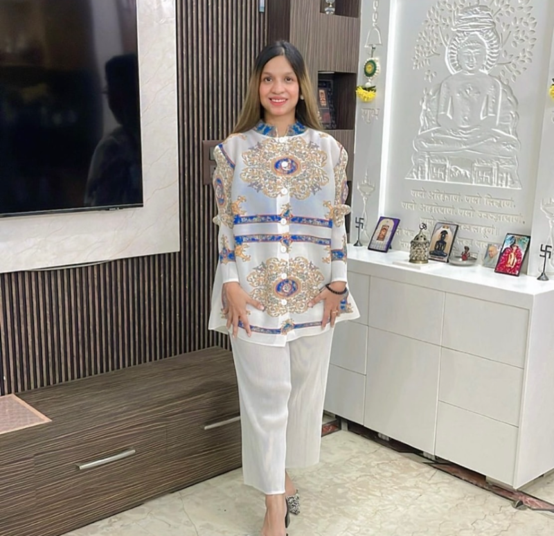 Mosaic pleated coord - Image 4