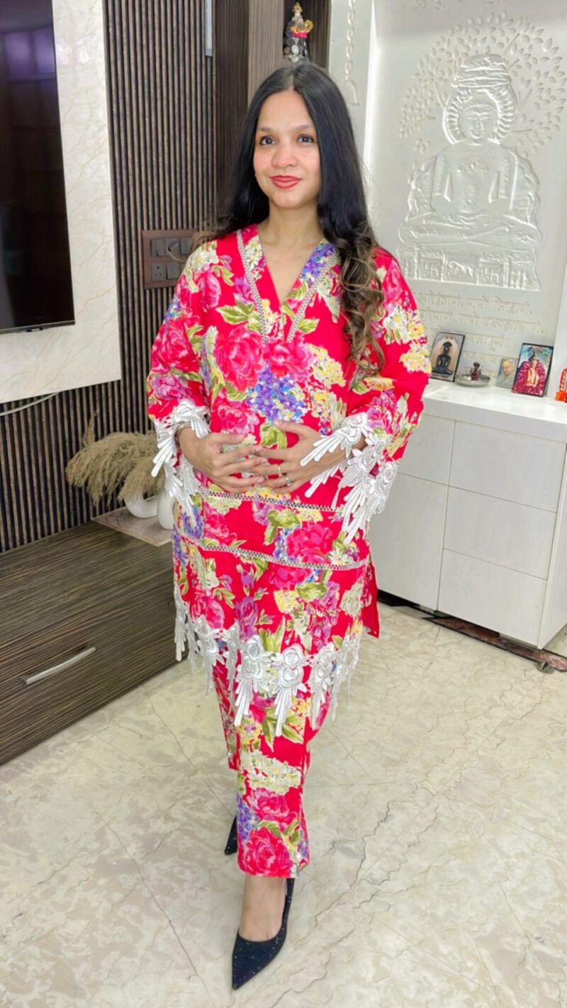 Digital floral coord set - Image 2
