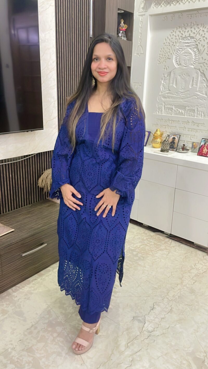 Cotton shiffli tunic set - Image 2
