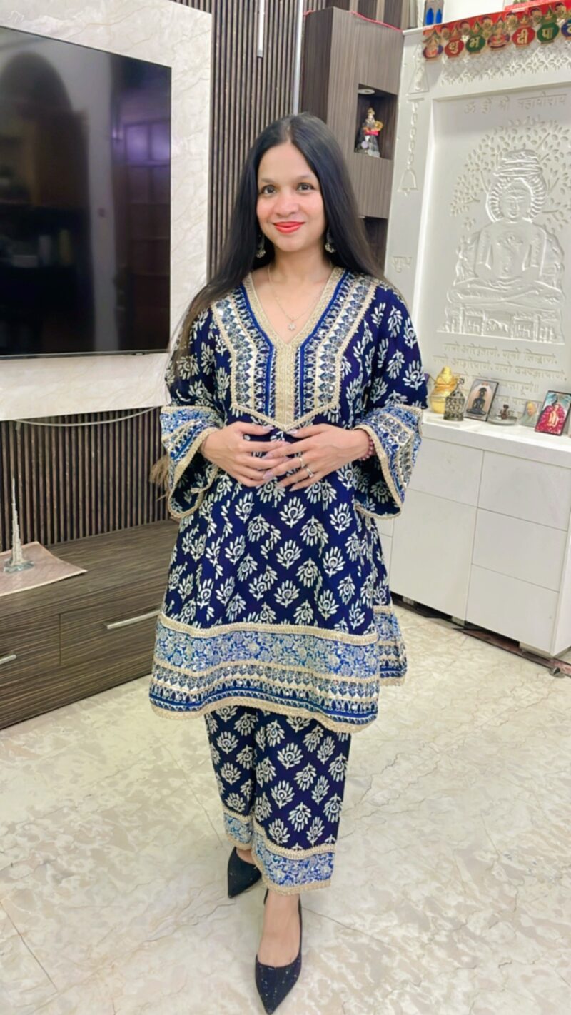 Batik print Anarkali tunic set - Image 4