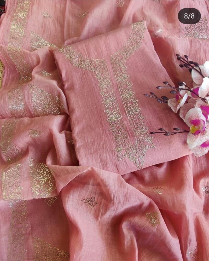 Mul chanderi unstitch suit - Image 2