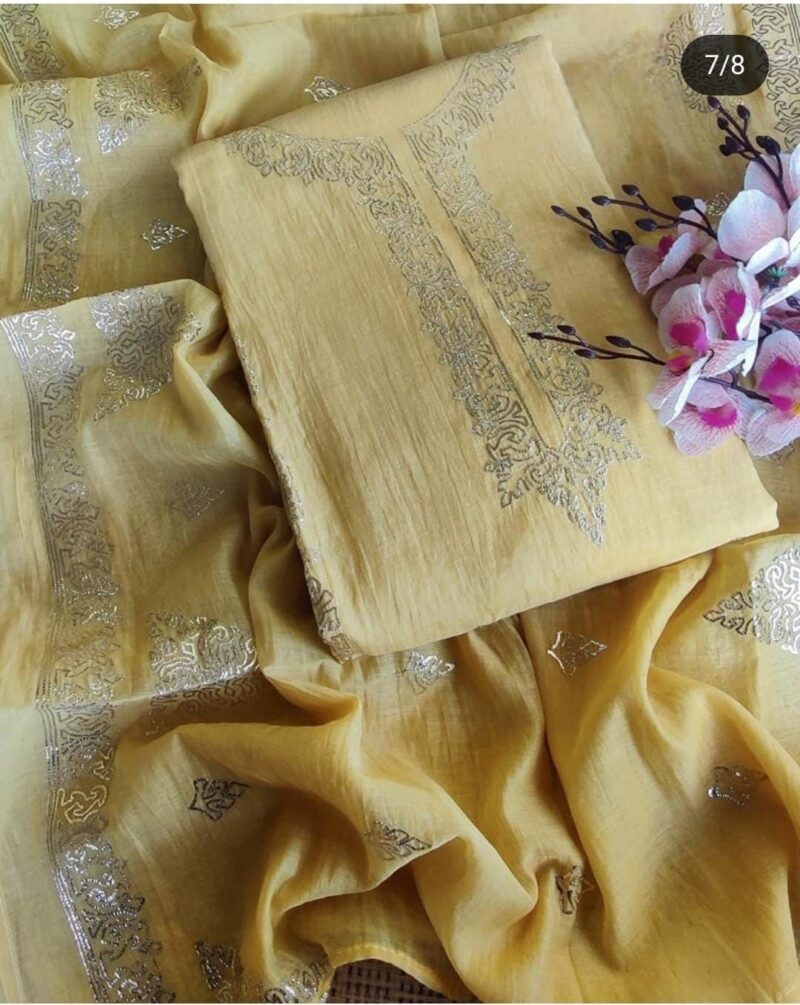 Mul chanderi unstitch suit - Image 5