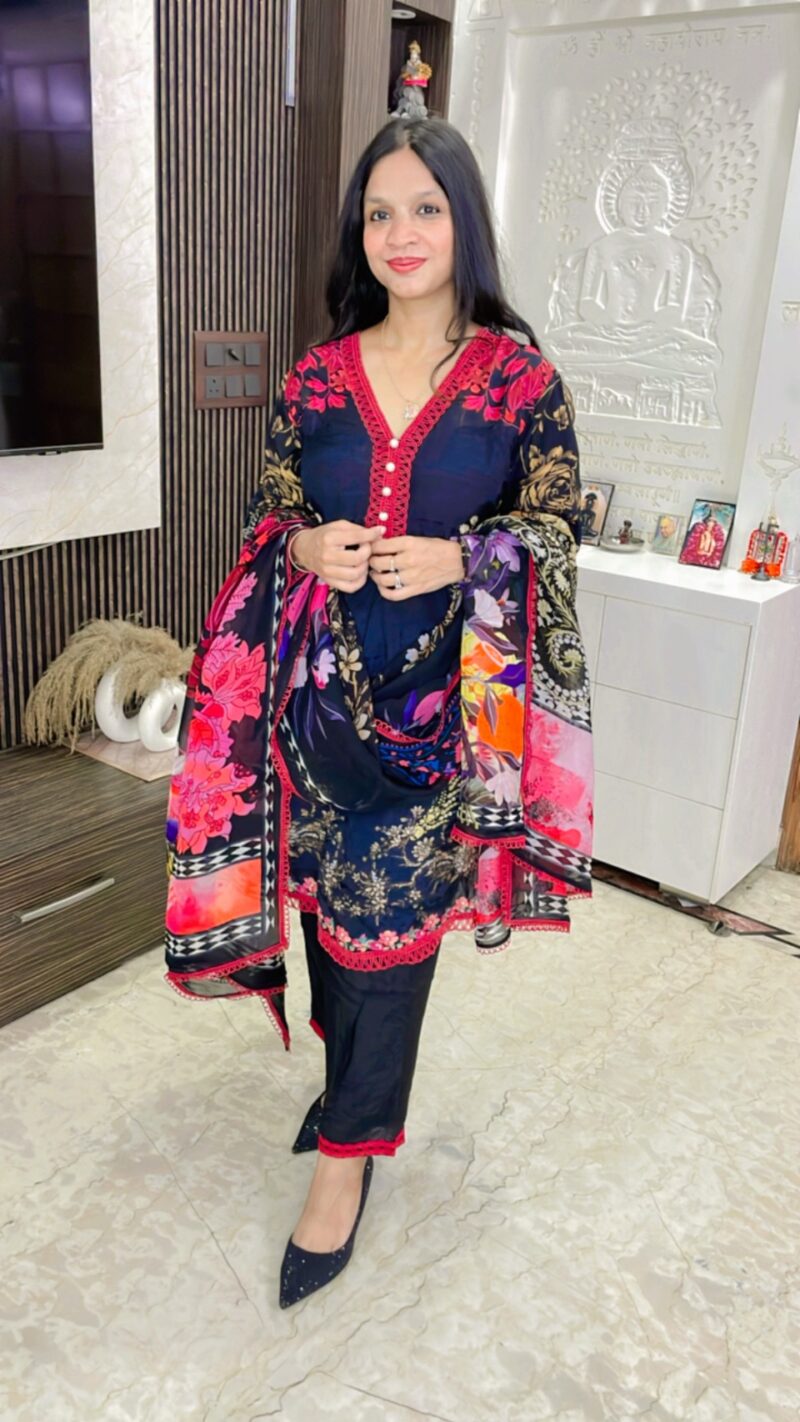 Digital print 3 pc suit - Image 3