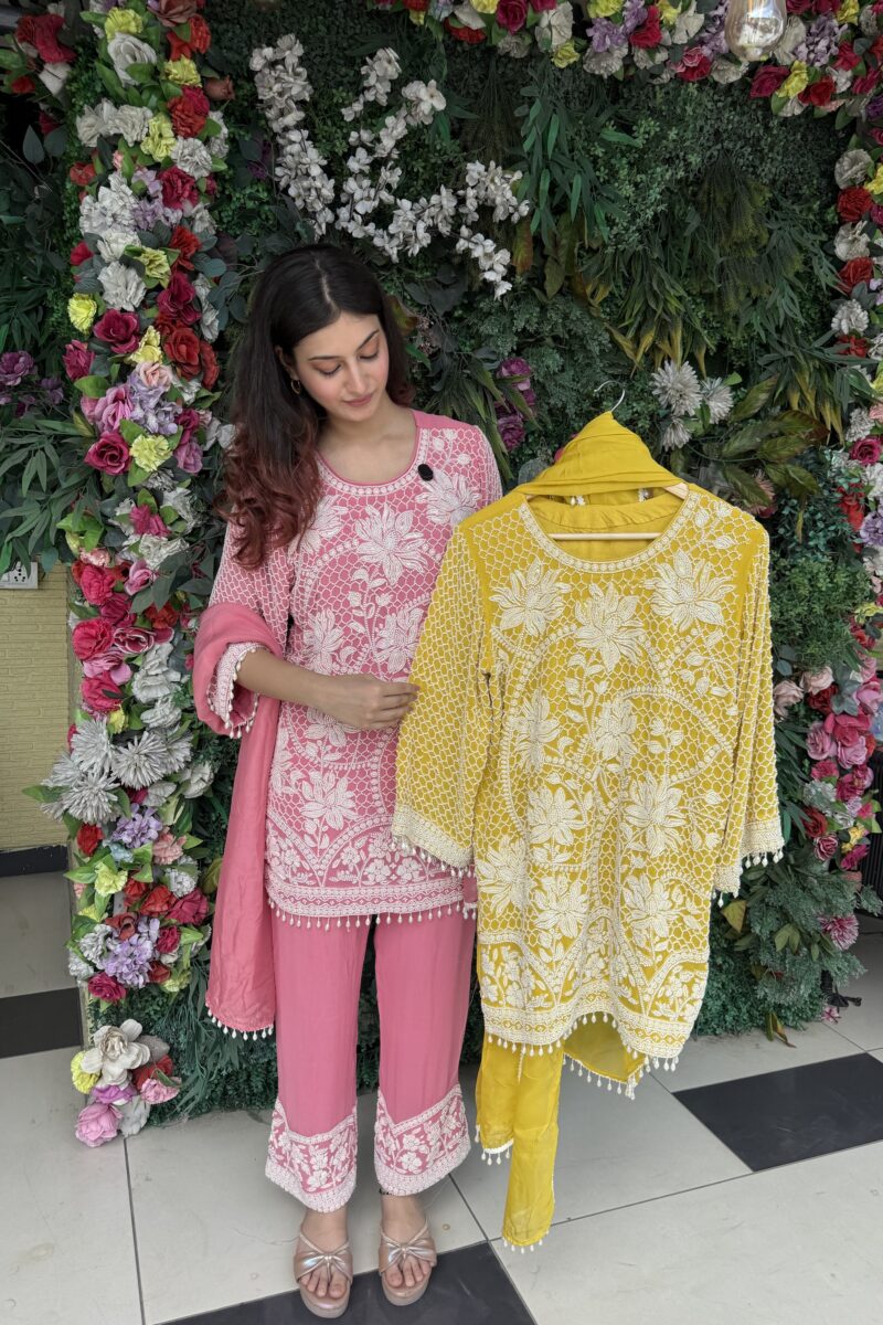 Ziya hand embroidered parallel suit