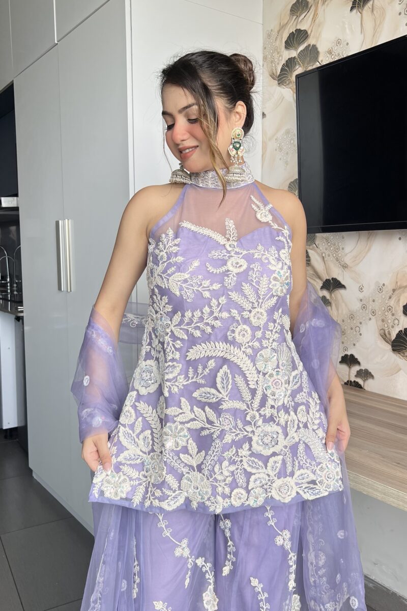 Embroidered Sharara Set