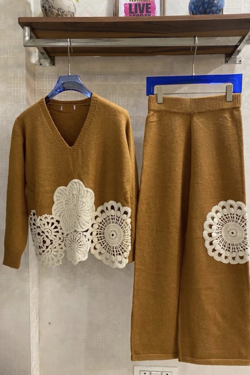 Belle Crochet Winter Coord Set