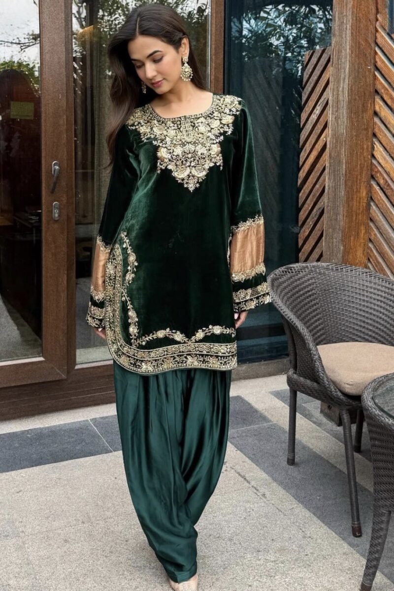 Sage Velvet Coord Set